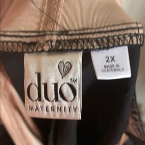 Duo Maternity 2X Plus Size Maternity Pants